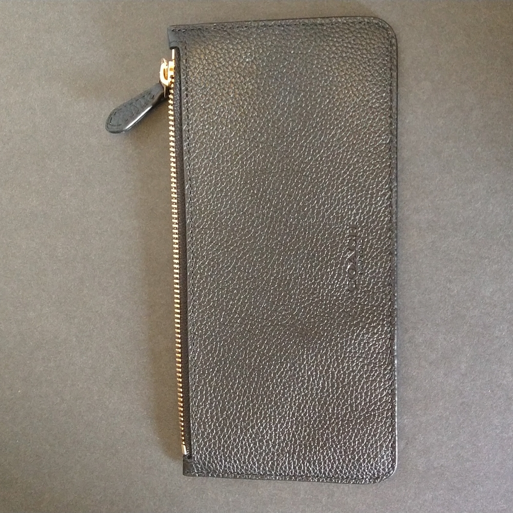 NWOT. Coach black ID wallet.